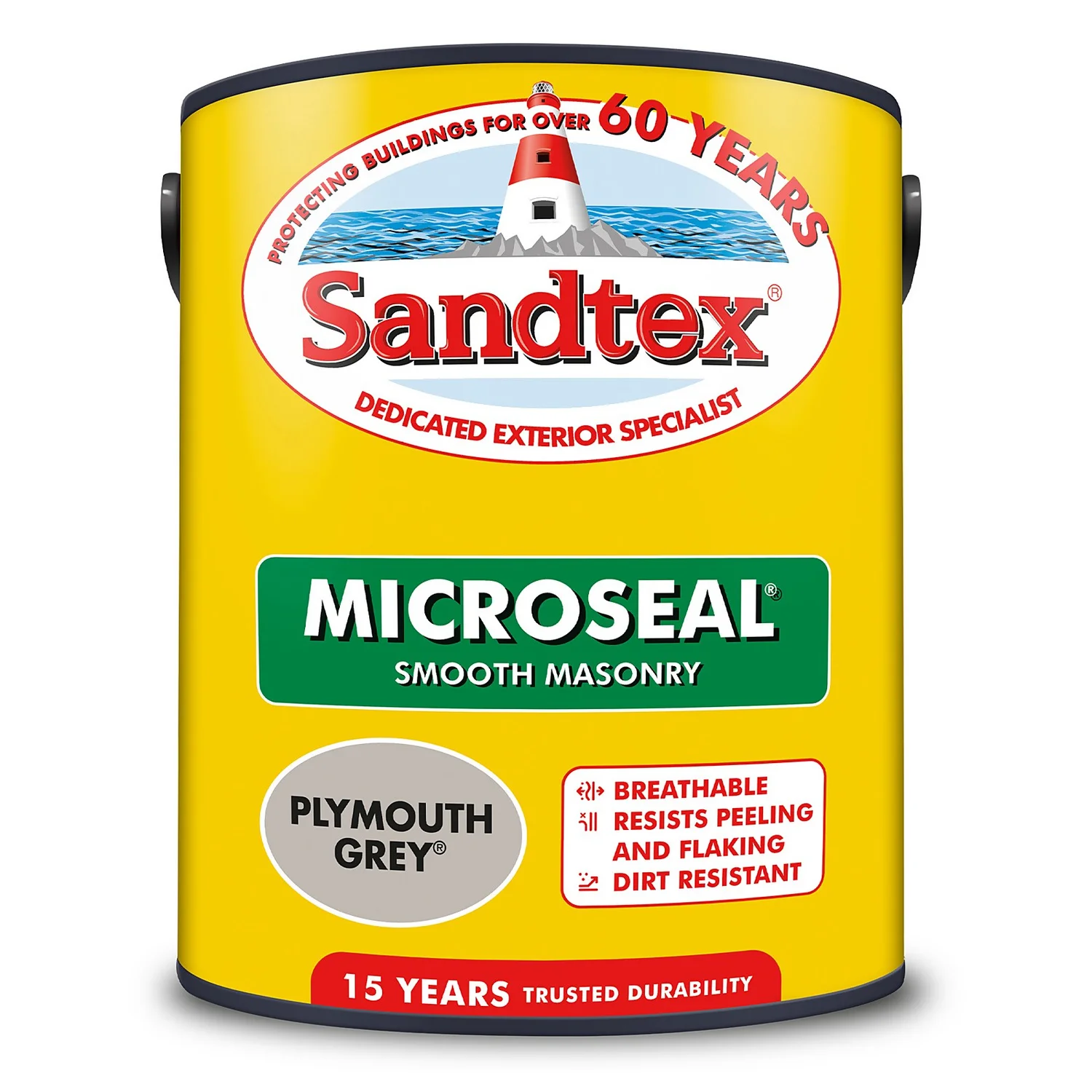 Sandtex® Ultra Smooth Masonry Paint Plymouth Grey - 5L 8 Sandtex® Ultra Smooth Masonry Paint Plymouth Grey - 5L - Image 8