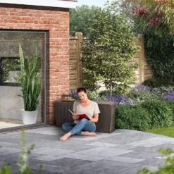 Keter Marvel Plus Outdoor Garden Storage Box 270L - Brown -Home Decor Shop 12808515 1375055071386887