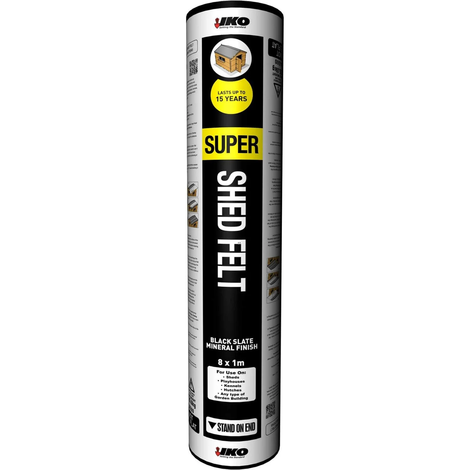 IKO Super Shed Felt Black - 8m 1 IKO Super Shed Felt Black - 8m