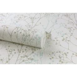 Grandeco Scandi Sprig Wallpaper - Grey & Teal 5 Grandeco Scandi Sprig Wallpaper - Grey & Teal -Home Decor Shop 12812865 9504873387007034