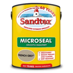 Sandtex® Ultra Smooth Masonry Paint French Grey - 5L -Home Decor Shop 12813522 1994871812664931