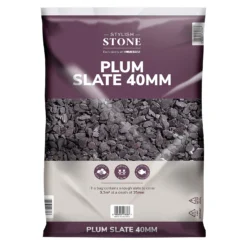 Stylish Stone Plum Slate 40mm - Large Pack - 19kg -Home Decor Shop 12815204 5194902949043271