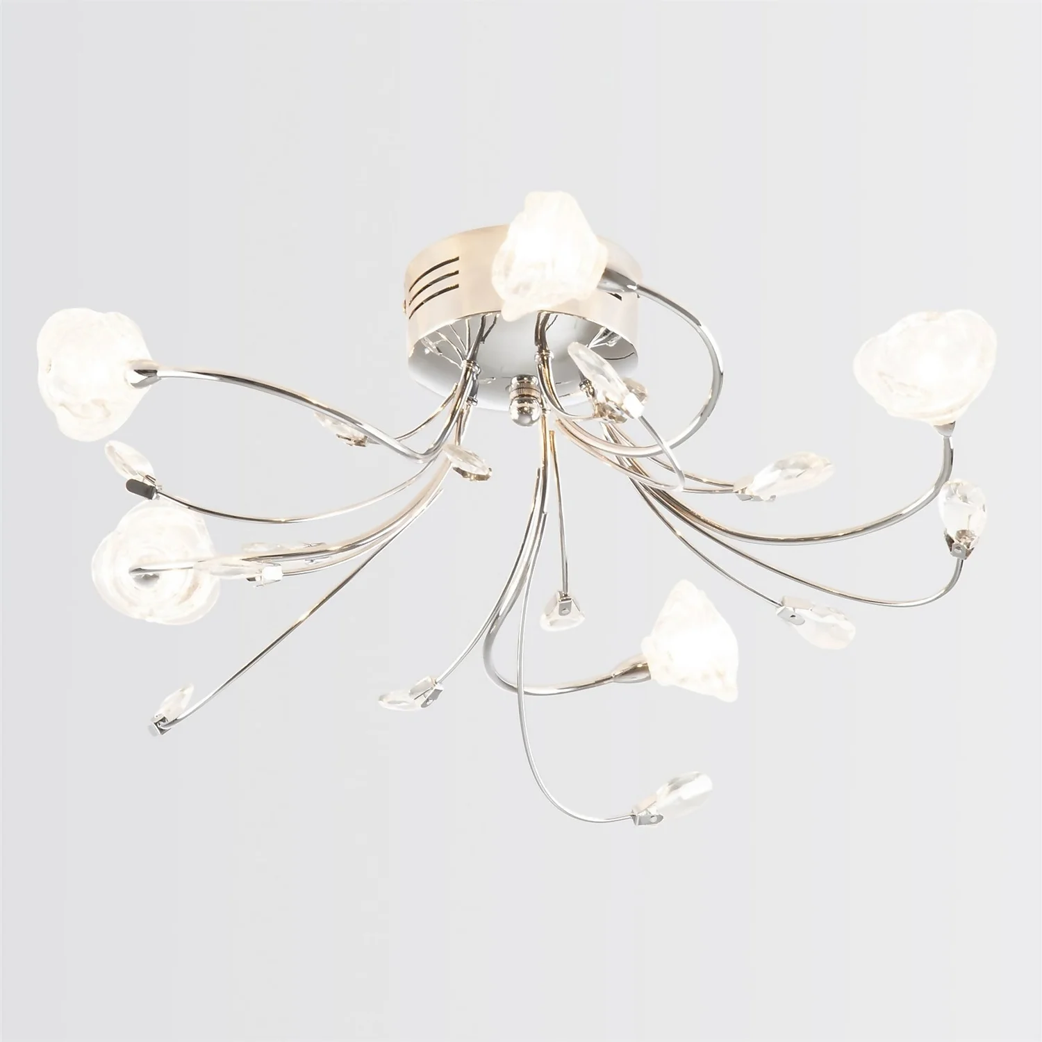 Flora 5 Lamp Semi-Flush Ceiling Light 3 Flora 5 Lamp Semi-Flush Ceiling Light - Image 3