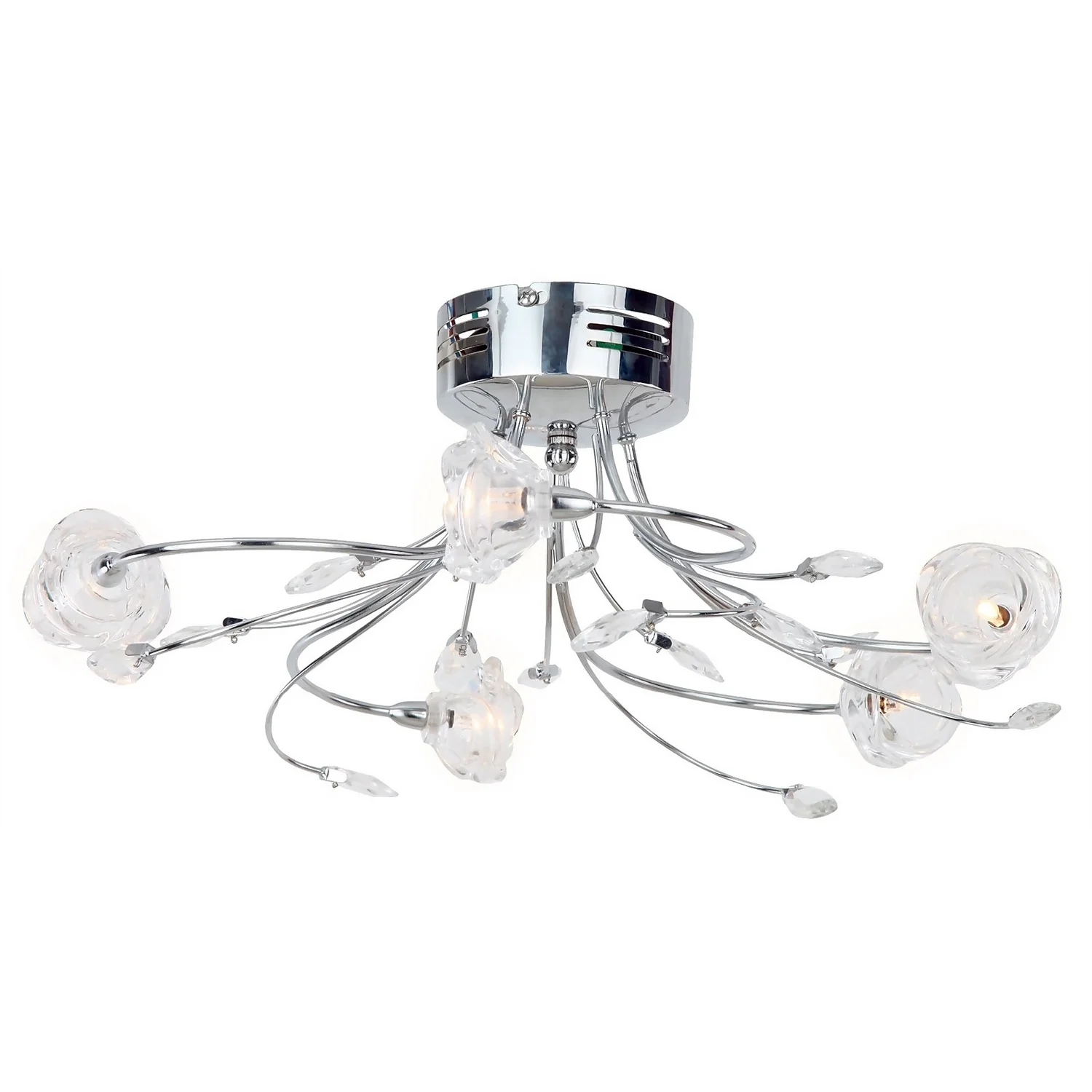 Flora 5 Lamp Semi-Flush Ceiling Light 2 Flora 5 Lamp Semi-Flush Ceiling Light - Image 2