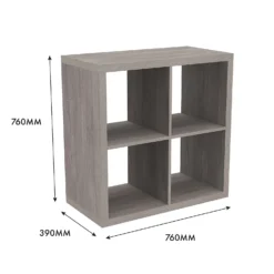 Clever Cube 2x2 Storage Unit - Grey Oak 9 Clever Cube 2x2 Storage Unit - Grey Oak -Home Decor Shop 12816001 6645023383832989
