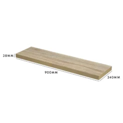 Floating Shelf - Sanoma Oak - 900 X 240 X 38mm -Home Decor Shop 12822050 1494964085563400