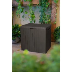 Keter City Outdoor Garden Storage Box 113L - Brown -Home Decor Shop 12822290 1124900073755494