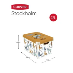 Curver Stockholm Llama Plastic Deco Storage Box - Multi-Coloured - 22L 15 Curver Stockholm Llama Plastic Deco Storage Box - Multi-Coloured - 22L -Home Decor Shop 12824053 3534832983271178