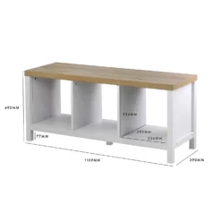 Clever Cube 1x3 Storage Unit With Legs - White -Home Decor Shop 12824159 1165052927610062
