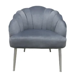 Sophia Scallop Occasional Chair - Grey -Home Decor Shop 12838886 1264843597067370