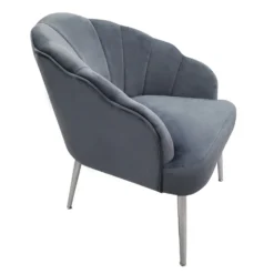 Sophia Scallop Occasional Chair - Grey -Home Decor Shop 12838886 1634940538203316