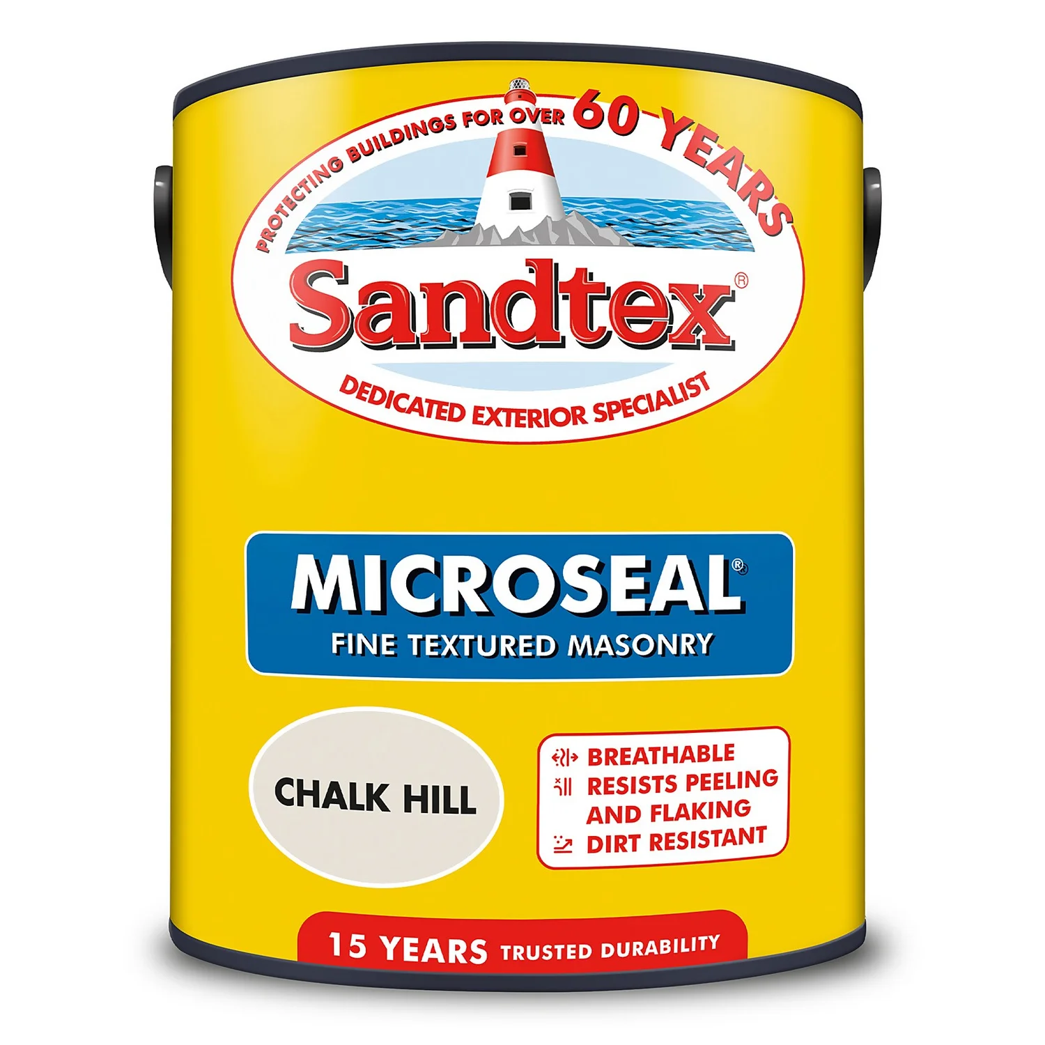 Sandtex® Textured Masonry Paint Chalk Hill - 5L 8 Sandtex® Textured Masonry Paint Chalk Hill - 5L - Image 8