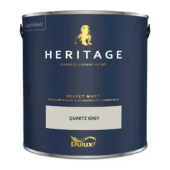 Dulux Heritage Matt Emulsion Paint Quartz Grey - 2.5L -Home Decor Shop 12881991 1904843781718249