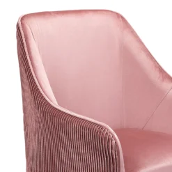Pia Pleat Swivel Chair - Rose -Home Decor Shop 12882869 2114887373381713