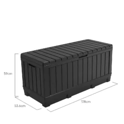 Keter Kentwood Outdoor Garden Storage Box 350L - Graphite -Home Decor Shop 12885762 1494899008656236