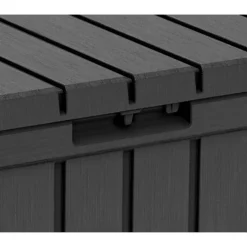 Keter Kentwood Outdoor Garden Storage Box 350L - Graphite -Home Decor Shop 12885762 7534899008598270