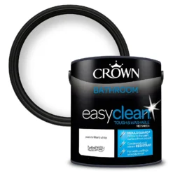 Home Decor Shop 58 Crown Easyclean Bathroom Paint Brilliant White - 2.5L