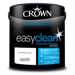 Crown Easyclean Bathroom Paint Brilliant White - 2.5L 13 Crown Easyclean Bathroom Paint Brilliant White - 2.5L -Home Decor Shop 12886758 1544853415778143
