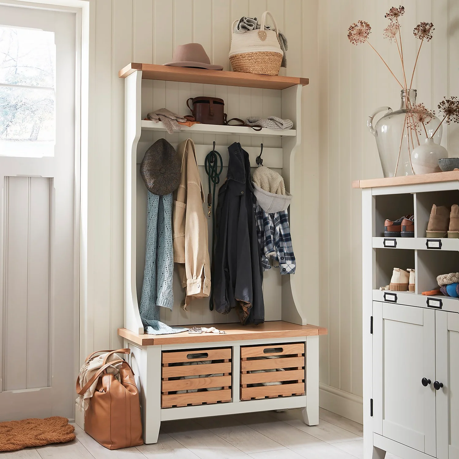 Ashstead Hallway Storage Unit - Ivory 2 Ashstead Hallway Storage Unit - Ivory - Image 2