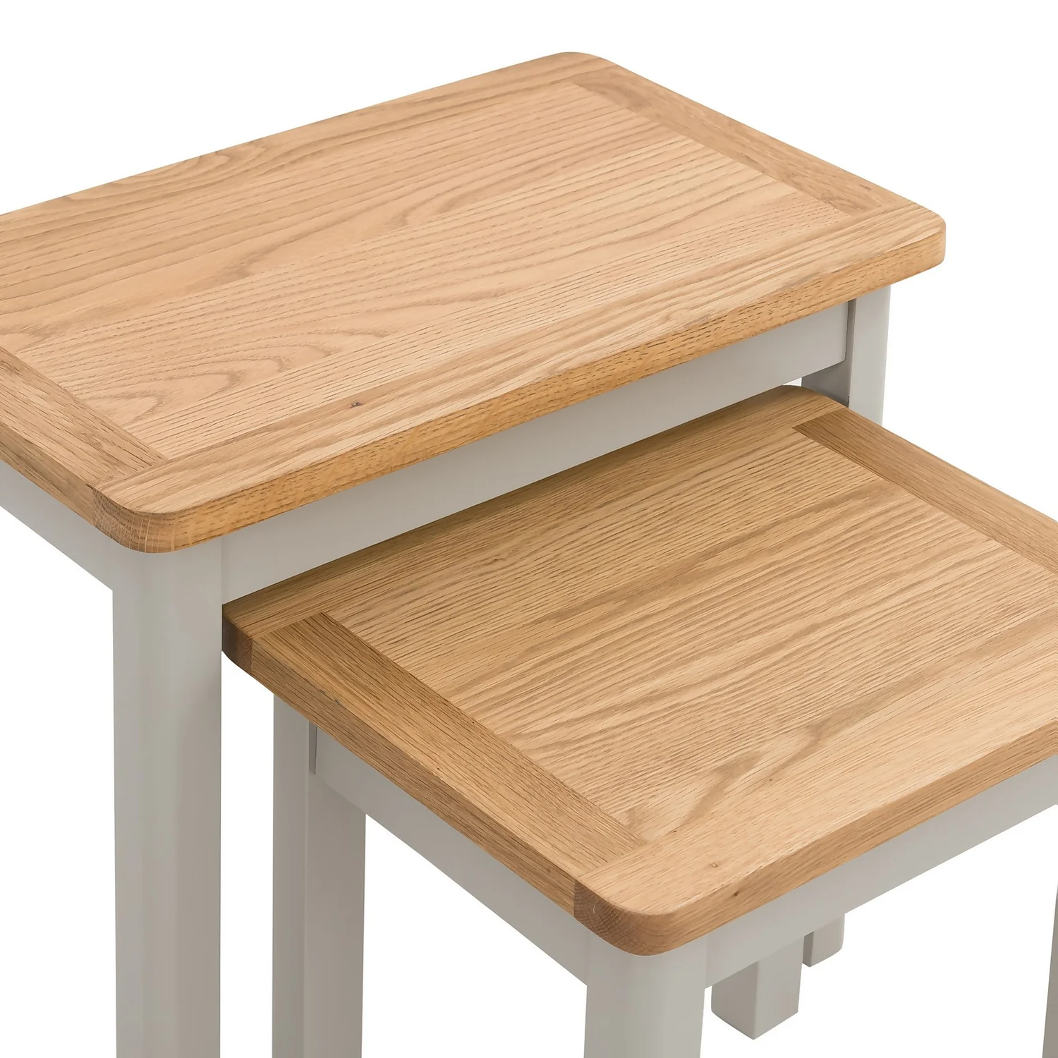 Norbury Nest Of 2 Tables - Grey 4 Norbury Nest Of 2 Tables - Grey - Image 4