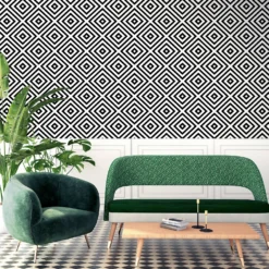 Arthouse Geometric Diamond Mono Wallpaper -Home Decor Shop 12961407 6054856733295824
