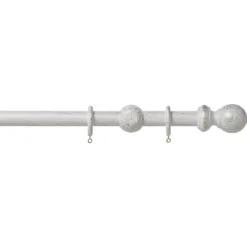 Harrison Drape 28mm Ball Finial 3m Curtain Pole Kit