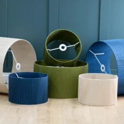 Raye Olive Drum Pleated Silk Shade - 30cm -Home Decor Shop 13139397 2044944148239567