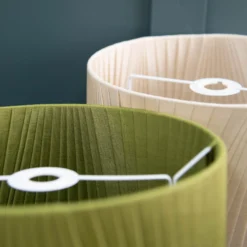 Raye Olive Drum Pleated Silk Shade - 30cm -Home Decor Shop 13139397 7524944148160835