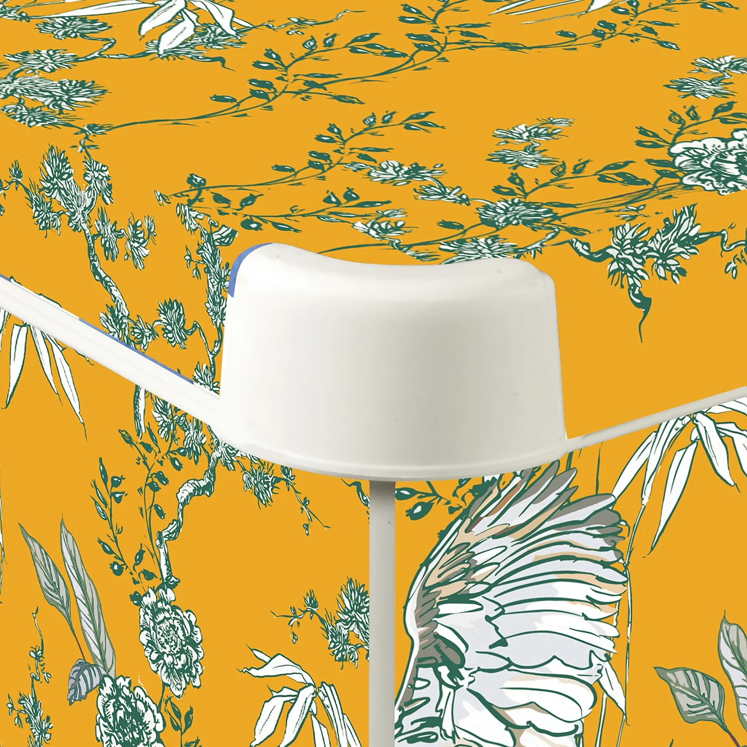 Curver Stockholm Stork Deco Storage Box - Yellow - 22L 5 Curver Stockholm Stork Deco Storage Box - Yellow - 22L - Image 5