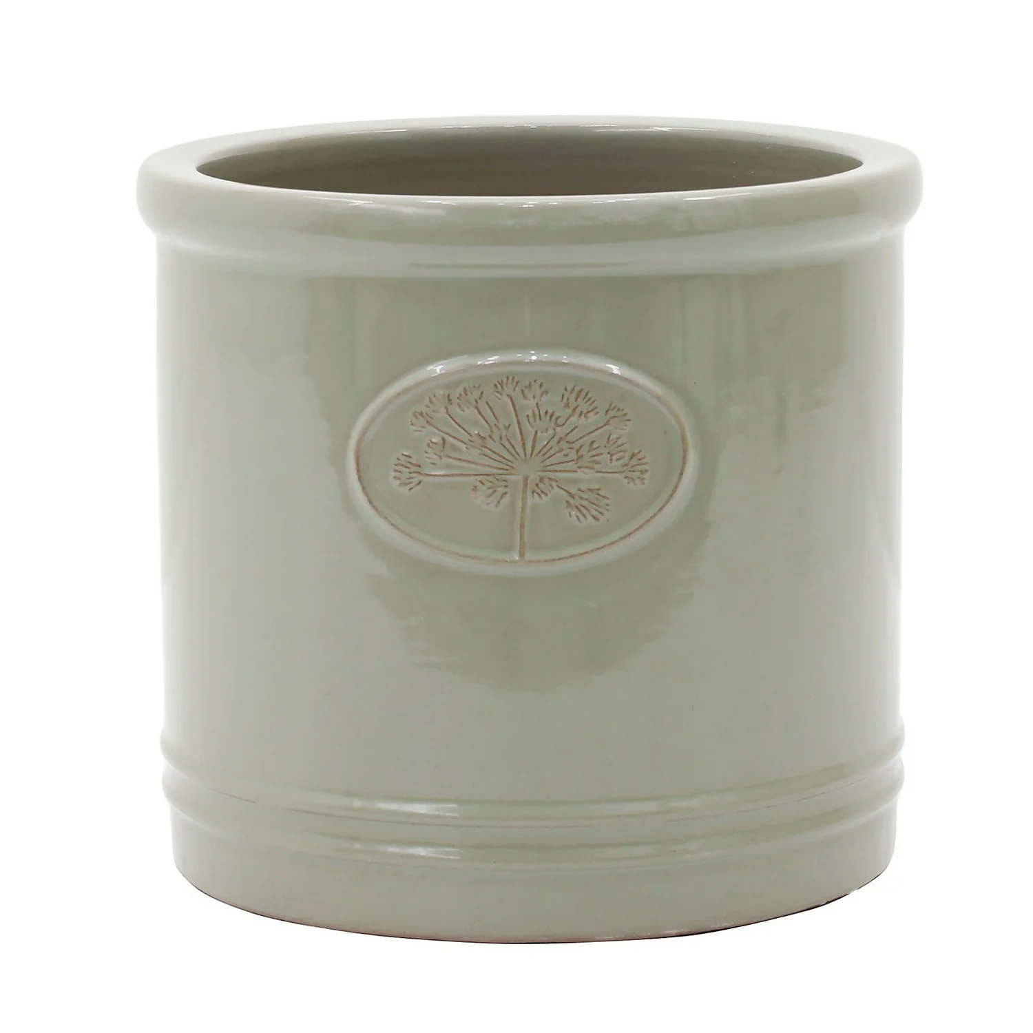 Country Living Heritage Sage Cylinder Pot - 24cm 1 Country Living Heritage Sage Cylinder Pot - 24cm