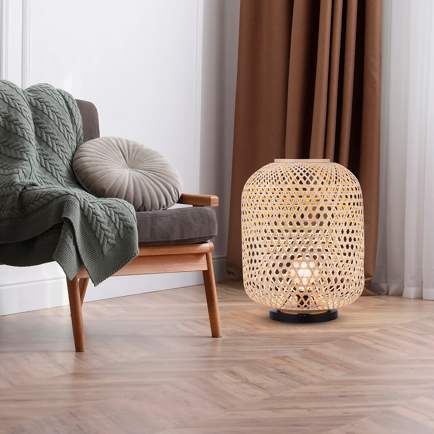 Reid Natural Floor Lantern 1 Reid Natural Floor Lantern