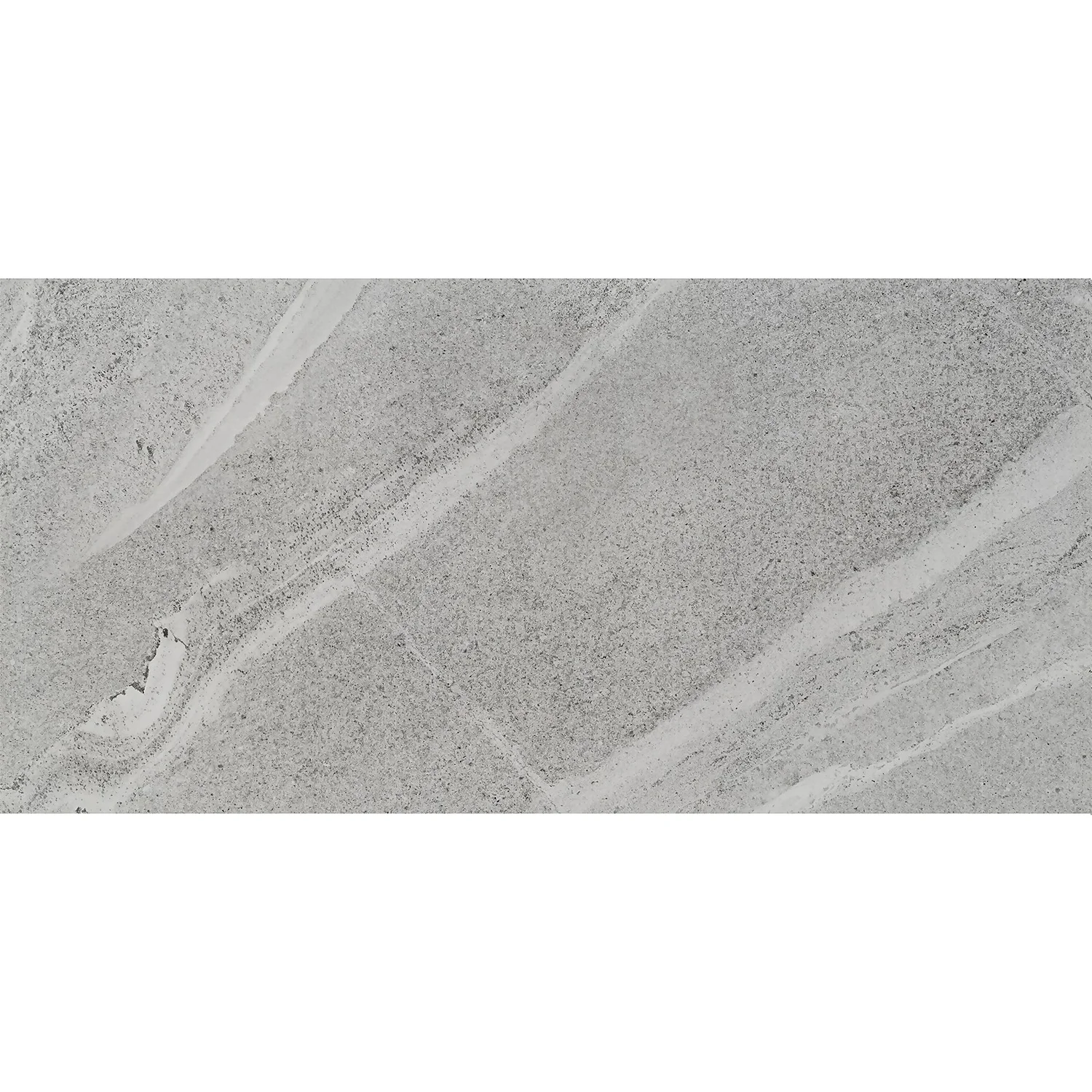 Sandwaves Gloss Light Grey Porcelain Wall & Floor Tile 300 X 600mm - 0.9sqm Pack 2 Sandwaves Gloss Light Grey Porcelain Wall & Floor Tile 300 X 600mm - 0.9sqm Pack - Image 2