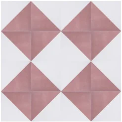 House Beautiful Cube Blush Porcelain Wall & Floor Tile 200 X 200mm - 0.52sqm Pack -Home Decor Shop 13220593 3034915382768139