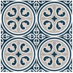 Fiore Vintage Floral Porcelain Wall & Floor Tile 200 X 200mm - 0.52sqm Pack 8 Fiore Vintage Floral Porcelain Wall & Floor Tile 200 X 200mm - 0.52sqm Pack -Home Decor Shop 13220600 2754916348675046