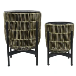 Kate Round Rattan Planter With Legs - Medium 6 Kate Round Rattan Planter With Legs - Medium -Home Decor Shop 13222505 1744929320600625