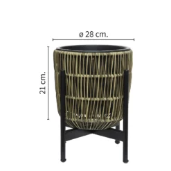 Kate Round Rattan Planter With Legs - Medium 7 Kate Round Rattan Planter With Legs - Medium -Home Decor Shop 13222505 2824934510949729