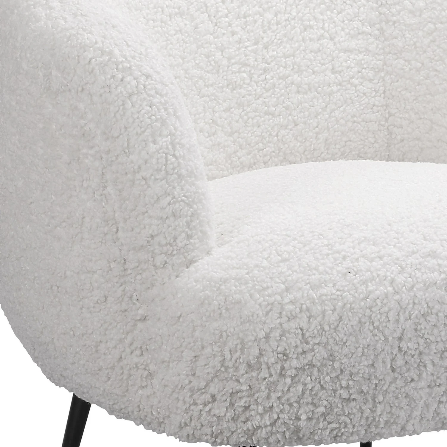 Tori Boucle Tub Chair - White 6 Tori Boucle Tub Chair - White - Image 6