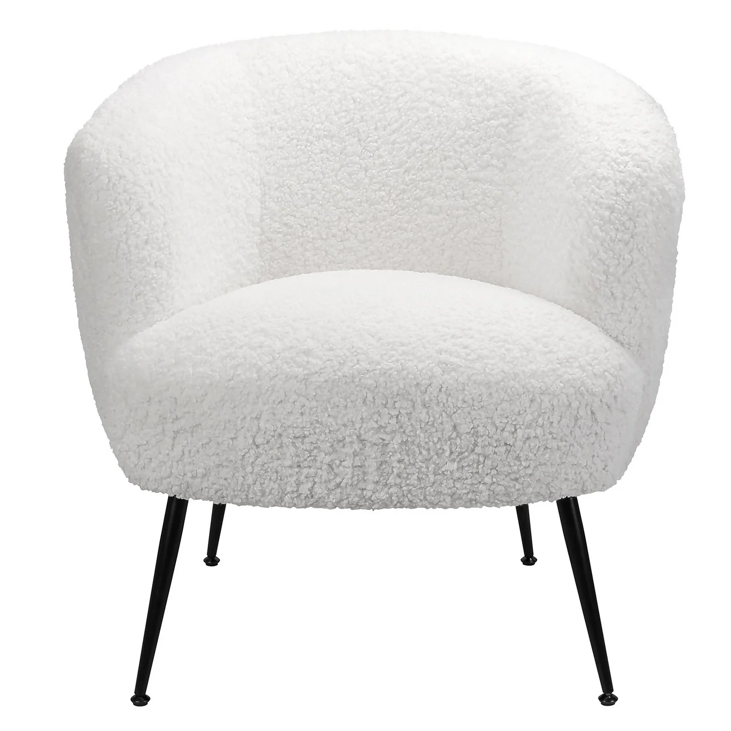 Tori Boucle Tub Chair - White 3 Tori Boucle Tub Chair - White - Image 3