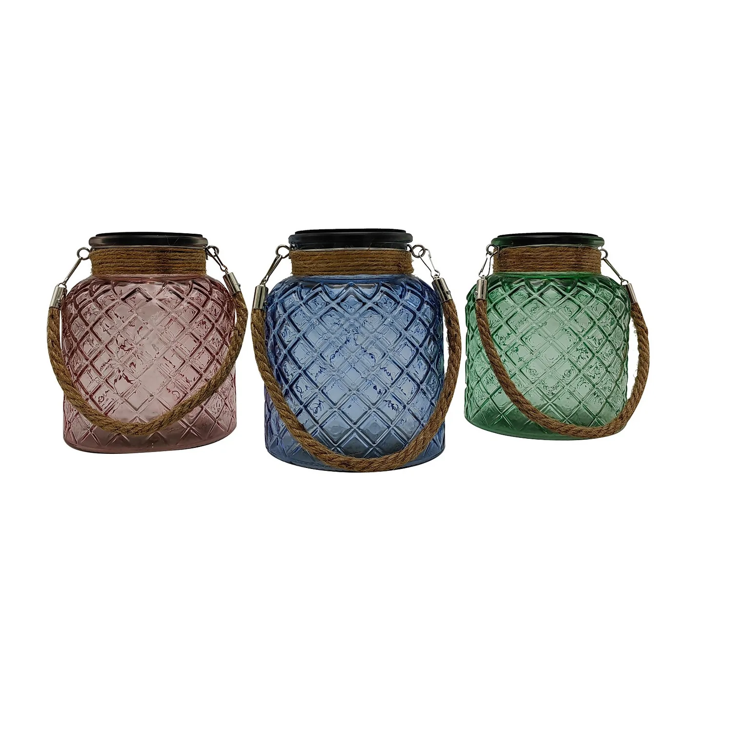 Solar Vintage Glass Jar Garden Light - Pack Of 1 2 Solar Vintage Glass Jar Garden Light - Pack Of 1 - Image 2