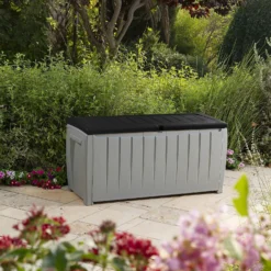 Keter Ace Outdoor Garden Storage Box 124 X 55 X 62.5 Cm - Grey And Black 11 Keter Ace Outdoor Garden Storage Box 124 X 55 X 62.5 Cm - Grey And Black -Home Decor Shop 13432924 5964947994547391
