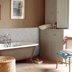 Country Living Artisan Antique White Ceramic Wall Tile 75 X 300mm - 0.5sqm Pack