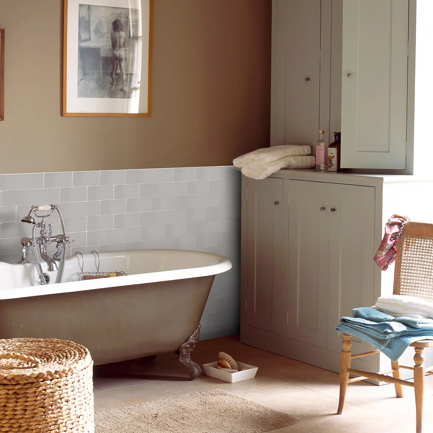 Country Living Artisan Antique White Ceramic Wall Tile 75 X 300mm - 0.5sqm Pack 1 Country Living Artisan Antique White Ceramic Wall Tile 75 X 300mm - 0.5sqm Pack