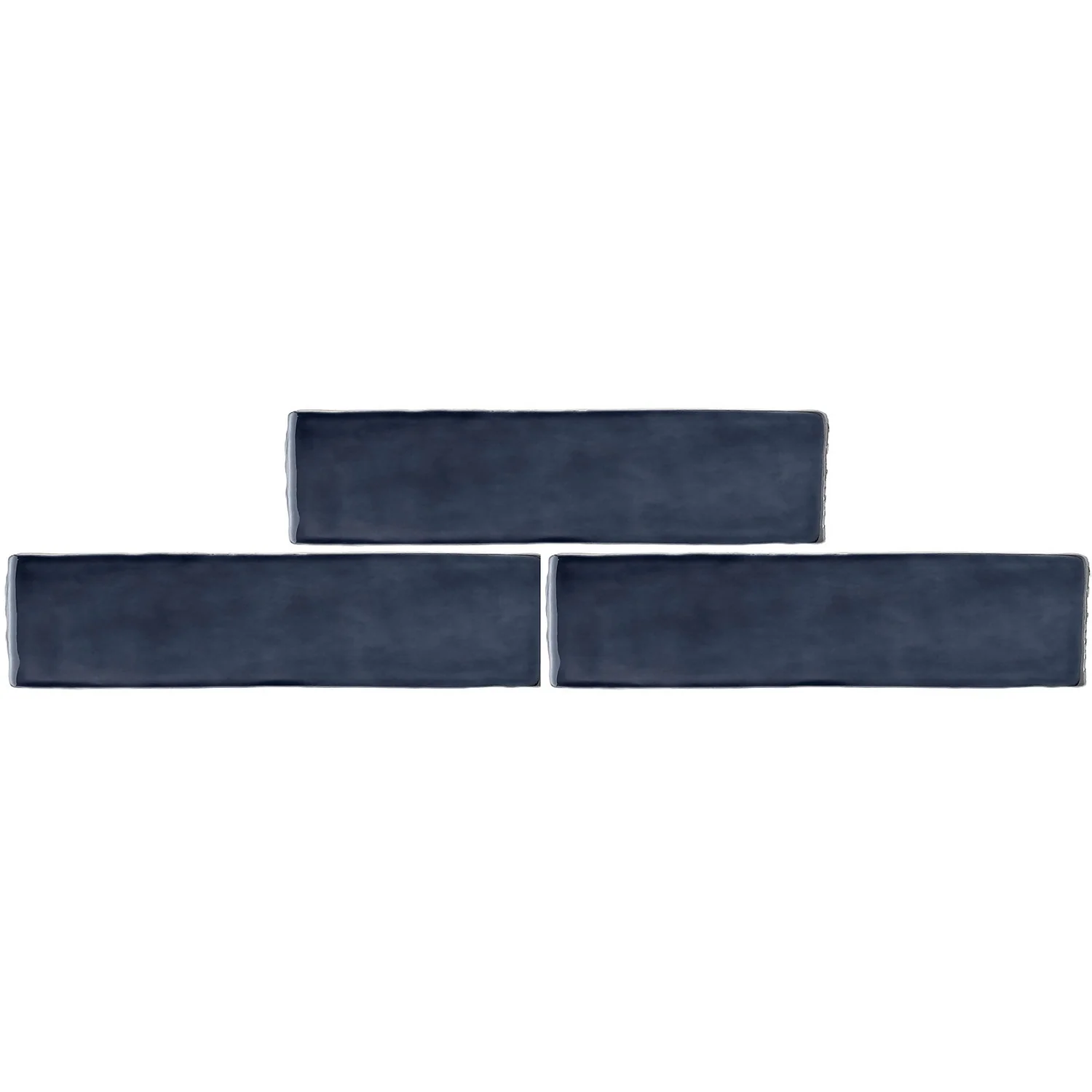 Country Living Artisan French Navy Ceramic Wall Tile 75 X 300mm - 0.5sqm Pack 3 Country Living Artisan French Navy Ceramic Wall Tile 75 X 300mm - 0.5sqm Pack - Image 3