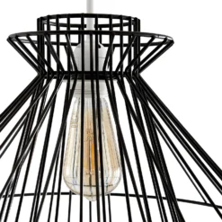 Dalston Wire Easy Fit Light Shade - Black -Home Decor Shop 13453792 1574915323304872