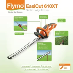 Flymo EasiCut 610XT Hedge Trimmer -Home Decor Shop 13524810 5224936857421032