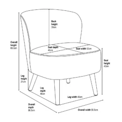 Amy Occasional Chair - Curiosity Navy 15 Amy Occasional Chair - Curiosity Navy -Home Decor Shop 13644153 1855009660499234