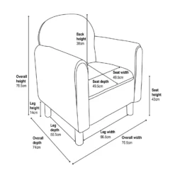 Barry Boucle Armchair - Cream -Home Decor Shop 13644170 1375018742914622