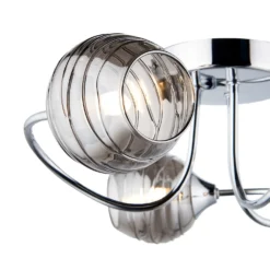 Marple 3 Light Semi Flush Ceiling Light - Chrome & Smoke -Home Decor Shop 13645383 9604956789727275