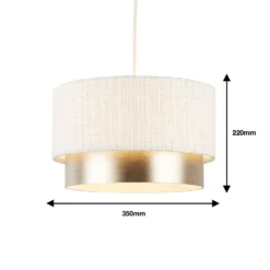 Amelie Two Tier Easy-Fit Light Shade - Champagne -Home Decor Shop 13764010 1894984012419321