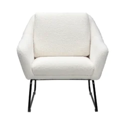 Evelyn Metal Frame Chair - Boucle -Home Decor Shop 13863937 1374978553698266